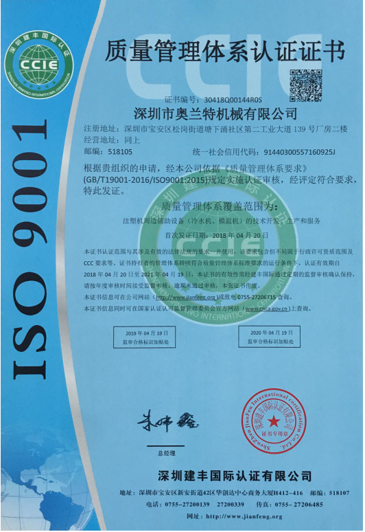 ISO 9001管理體系認證